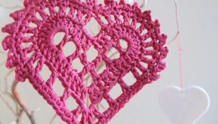 Как вязать валентинку Урок 282 How to crochet heart
