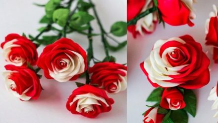 Как сделать розы из полиэтиленовых пакетов — идеи цветочных поделок