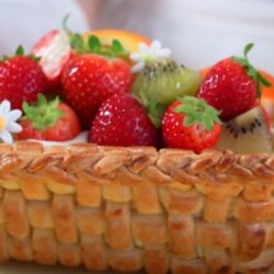 Рецепт восхитительного фруктового торта l Ванильный светлый крем l Фруктовый компот