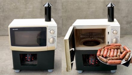 Креативная идея _ Заменить старую сломанную микроволновую печь на угольную печь — это здорово