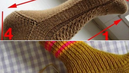 Вязание носков на двух спицах… 9 способов