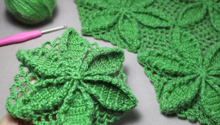Эффектные ЦВЕТОЧНЫЕ МОТИВЫ 3D🌺 простое ВЯЗАНИЕ КРЮЧКОМ для начинающих EASY Crochet for beginners