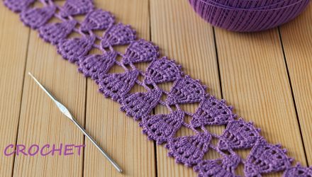 КРУЖЕВО КРЮЧКОМ простое вязание МАСТЕР-КЛАСС How to Crochet Lace Tape Ribbon tutorial patterns