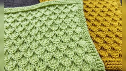 Рельефный объемный узор спицами для вязания свитера, джемпера, кардигана, пледа.