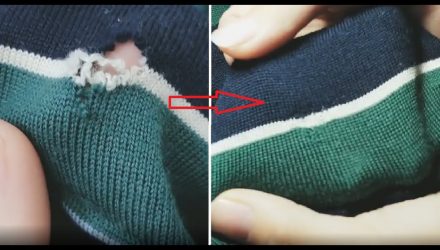 Как заделать дырку в свитере скрытыми швами что-бы было незаметно