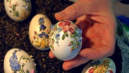 Вышивка на яичной скорлупе — оригинальное искусство, не знающее равных