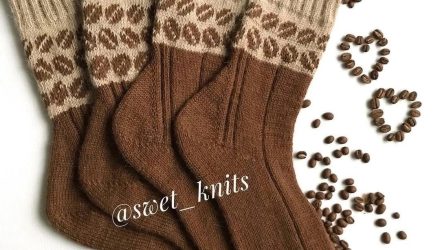 Описание красивых носков от @swet__knits