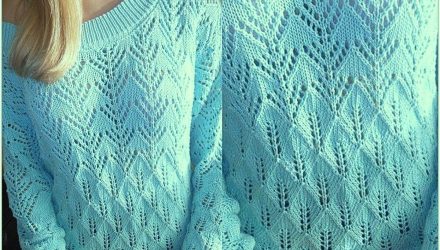 Голубой пуловер. Схема.